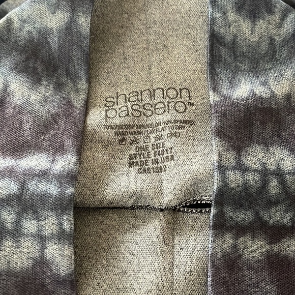 Tie Dye Printed Legging Blue and Grey O/S High Waisted - Picture 5 of 7